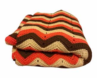 Vintage Handmade Crochet Afghan