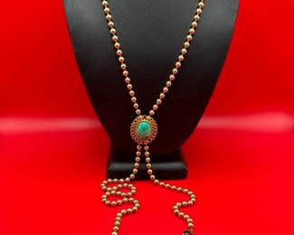 Avon GoldTone Adjustable Statement Necklace