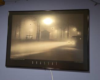 Brassaï 'Brouillard, Avenue de l'Observatoire' Illuminated Art Print by Electric Art Gallery