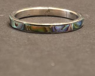 Abalone Shell Inlay Band Ring
