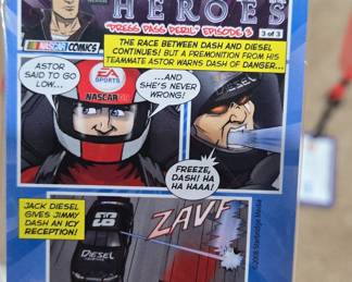 NASCAR Heroes 'Press Pass Peril' Episode 3 Trading Card