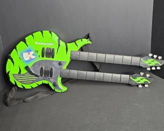 1998 DSI Toys Kawasaki Double-Neck Toy Guitar