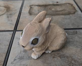 Solar Powered Garden Rabbit Figurine