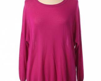 One A Fuchsia Dolman Sleeve Sweater