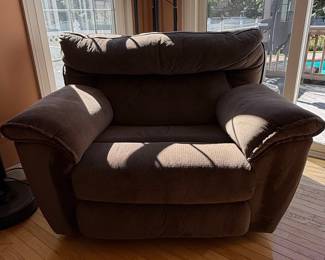 Oversized Fabric Recliner Armchair