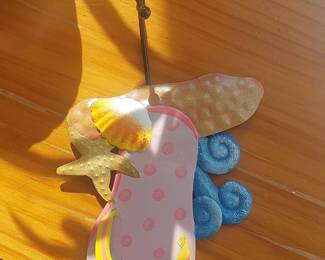 Coastal Theme Flip-Flop Wall Hook