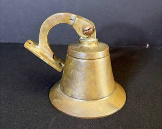 Vintage Brass Wall-Mounted Ship's Bell