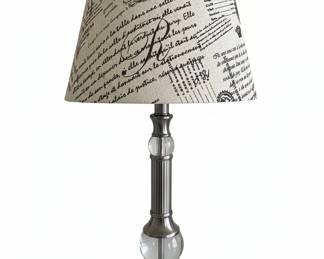 French Script Table Lamp