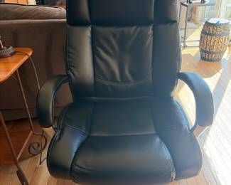 High-Back Executive Office Chair with Flip-Up Arms