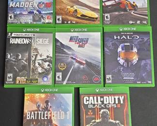Collection of 8 Xbox One Video Games