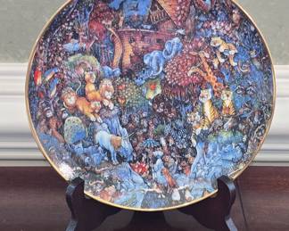 Franklin Mint 'The Rain Begins' Collector Plate by Bill Bell