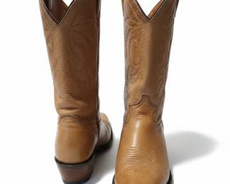 Dingo Vintage Tan Leather Cowboy Boots
