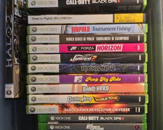 Collection of Xbox, Xbox 360, and Xbox One Video Games