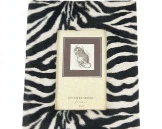 Jennifer Moore Zebra Print Picture Frame