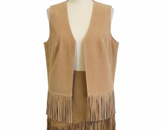 Newport News Suede Fringe Vest