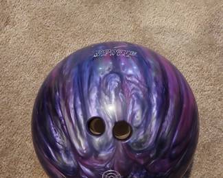Ebonite Maxim Purple Blue Swirl Bowling Ball
