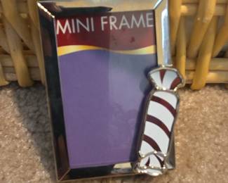 Miniature Candy Cane Picture Frame