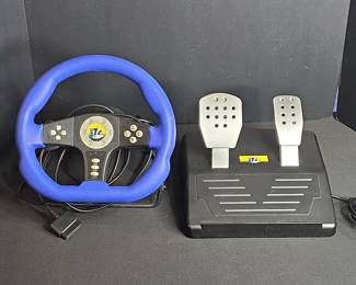 Cobra TT Racing Wheel and Pedal Set for PlayStation 2