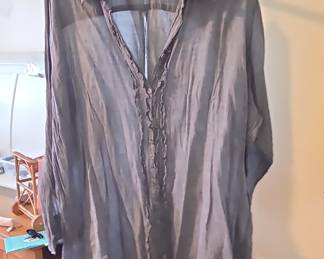 Avenue Ruffled Placket Button-Down Shirt