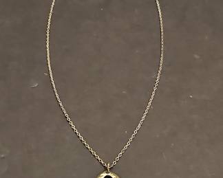 Hammered Teardrop Pendant Necklace