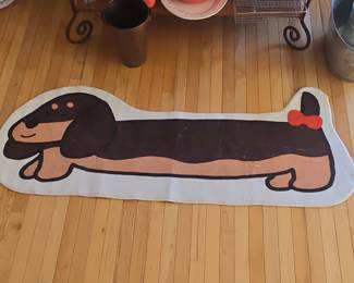 Dachshund Shaped Novelty Area Rug