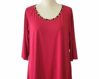 Context by Lord & Taylor Red Tunic