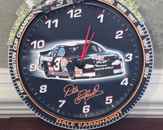 Dale Earnhardt 7-Time Winston Cup Champion Wall Clock