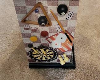 Game Room Theme Decorative CD/Media Storage Tower
