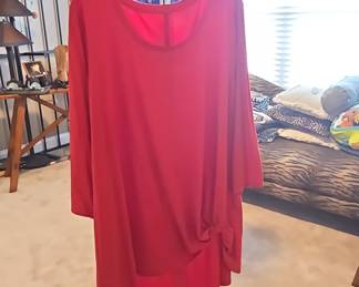 Lane Bryant Red Tunic Top