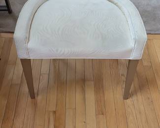 Upholstered Semi-Circular Vanity Stool