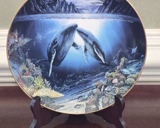 Danbury Mint Robert Lyn Nelson 'Moonlit Moment' Collector Plate