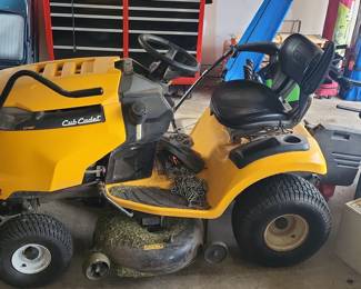 Cub Cadet XT1 LT42 Riding Lawn Mower with Snow Blade