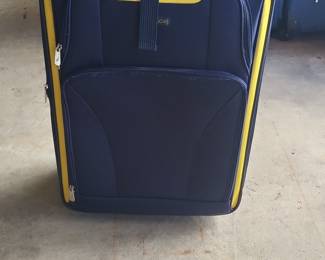 Nautica Seascape or Helios/Emry Navy/Yellow Spinner Upright Luggage