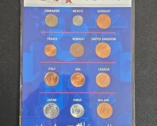 Disney Epcot International Coins Souvenir Set