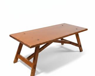 Pier 1 Imports Indonesian Trestle Lap Desk / Bed Tray