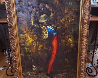C. Williams Matador Oil Painting