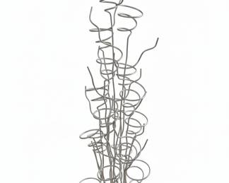 Wrought Iron Sculptural Wine Tree Rack