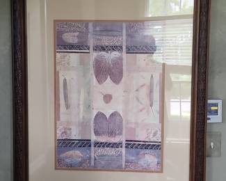 Botanical Leaf Motif Framed Print