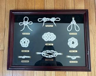 Vintage Nautical Knot Display Shadowbox