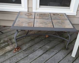 Tile Top Patio Coffee Table