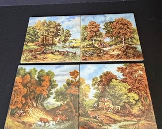 J.C. van Hunnik Landscape Tiles - Set of 4