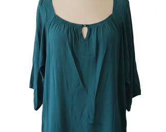 Old Navy Women's Teal Peasant Blouse