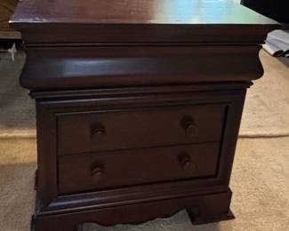 Traditional Style Two-Drawer Nightstand