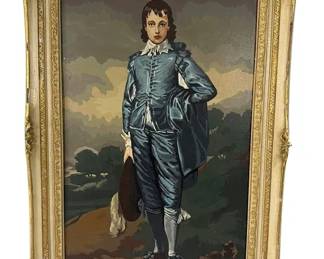 OIL ON CANVAS AFTER GAINSBOROUGH "THE BLUE BOY"