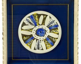 MADOURA-STYLE CERAMIC PLATE AFTER PABLO PICASSO