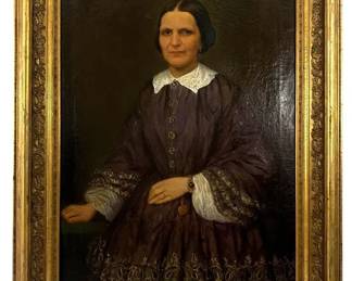 CARL GEORG KOSTER 19TH C PORTRAIT PAINTING 44 x 31