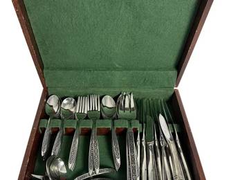 GORHAM GEORGETOWN PATTERN STAINLESS STEEL 61 PIECES