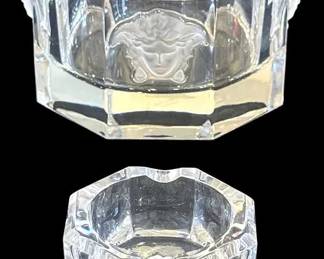 VERSACE ROSENTHAL MEDUSA LUMIERE CRYSTAL 2PC SET
