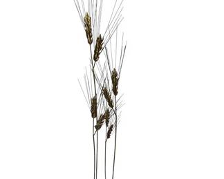 MID-CENTURY MODERN METAL WHEAT WALL SCULPTURE