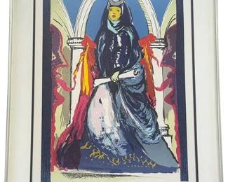 "LADY BLUE" ARTIST PROOF LITHOGRAPH AFTER SALVADOR DALI